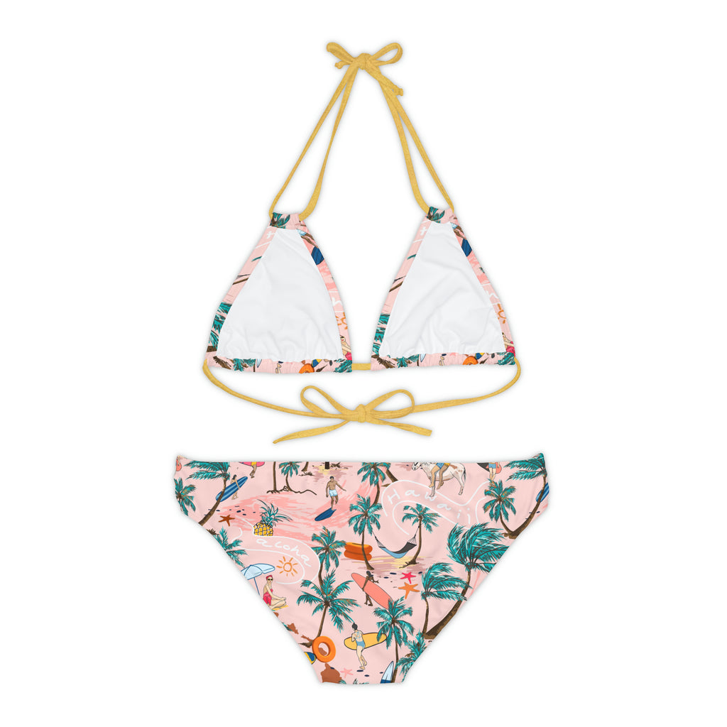 TROPICAL BEACH PARTY - Strappy Bikini Set.