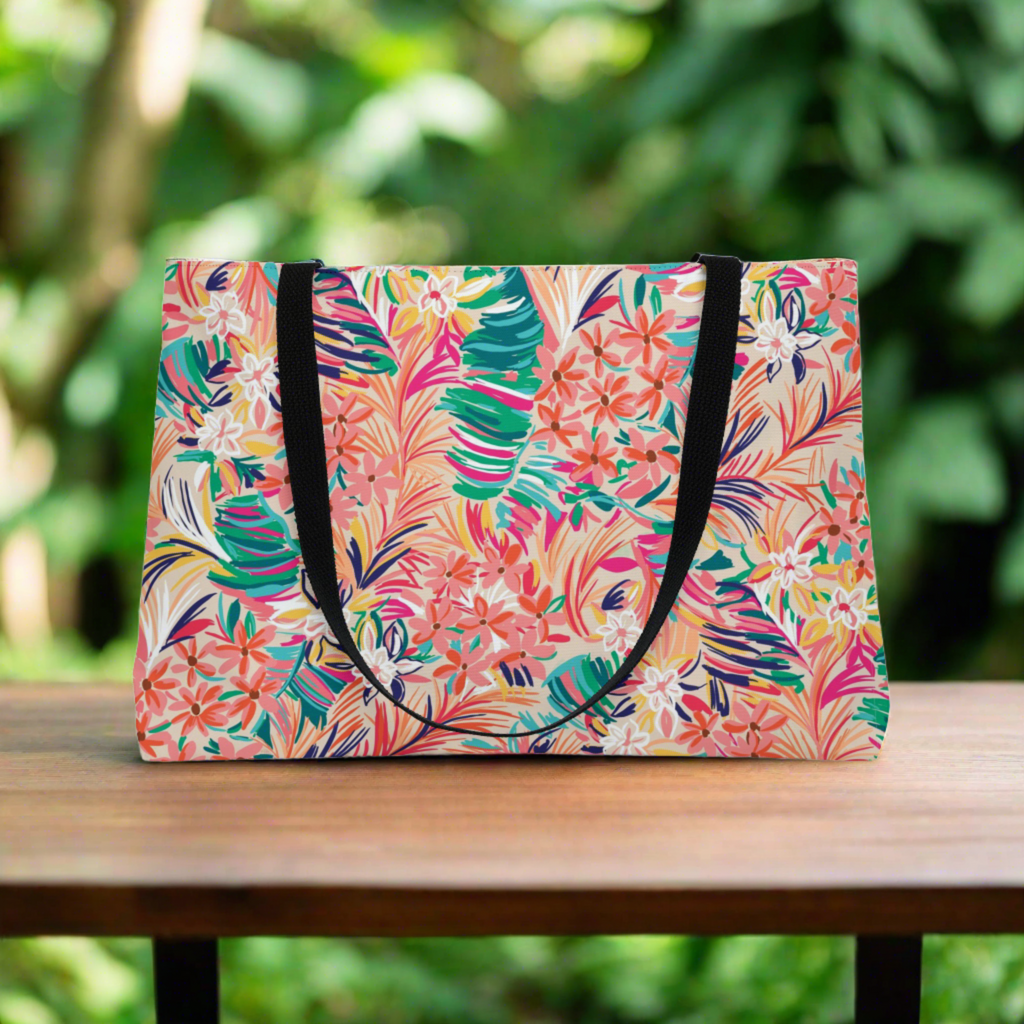 ALOHA BOTTOM - Beach Tote Bag.