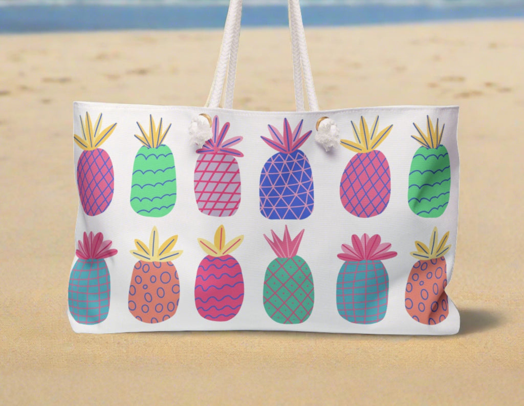 PINEAPPLE - Beach Tote  Bag.