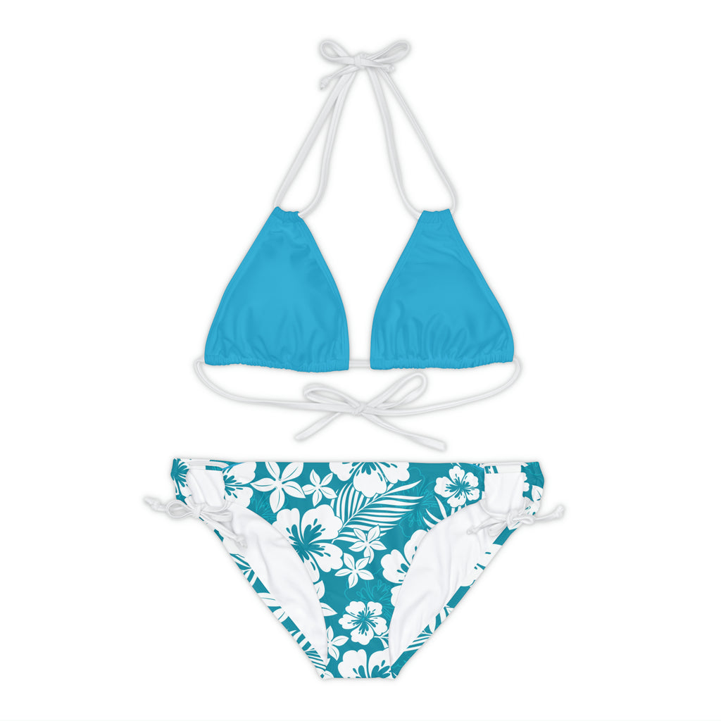 BLUE HAWAII - Strappy Bikini Set.