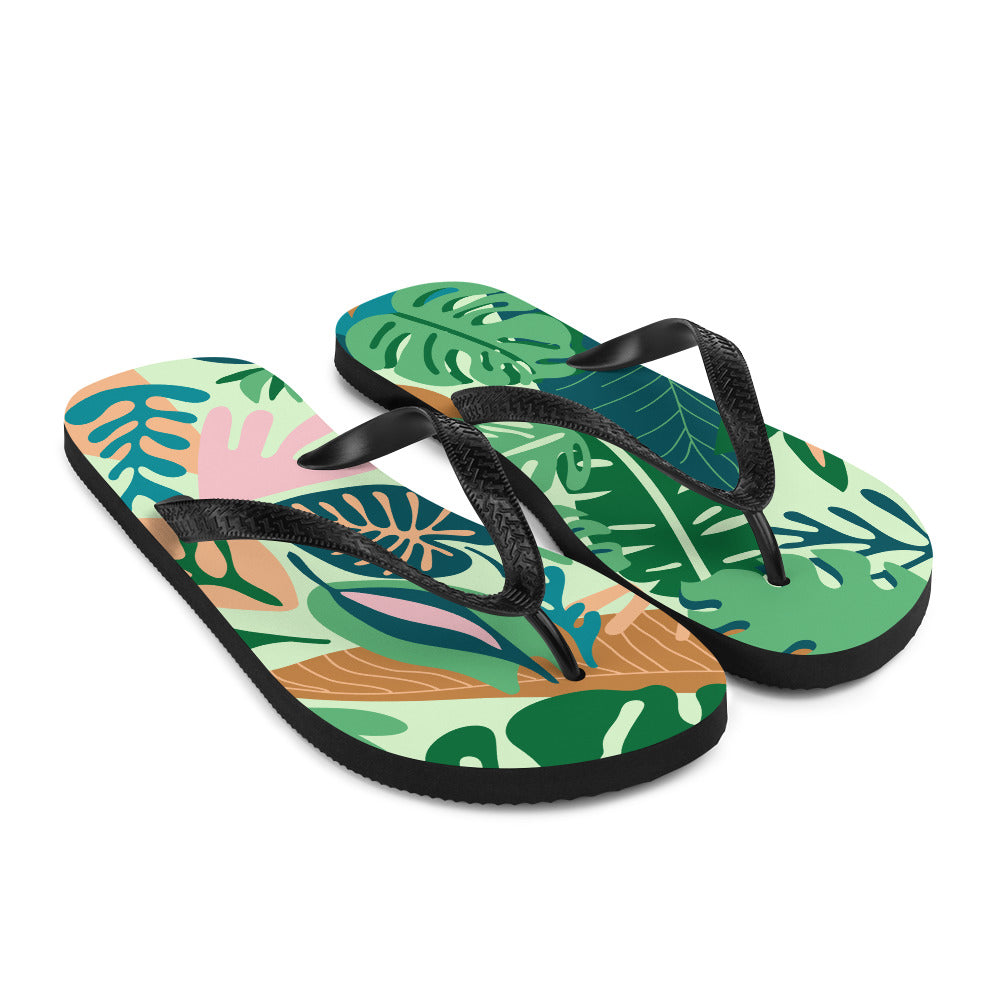 RAIN FOREST VIBES - Flip Flops.