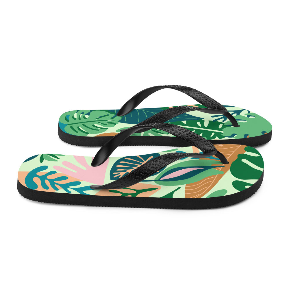 RAIN FOREST VIBES - Flip Flops.