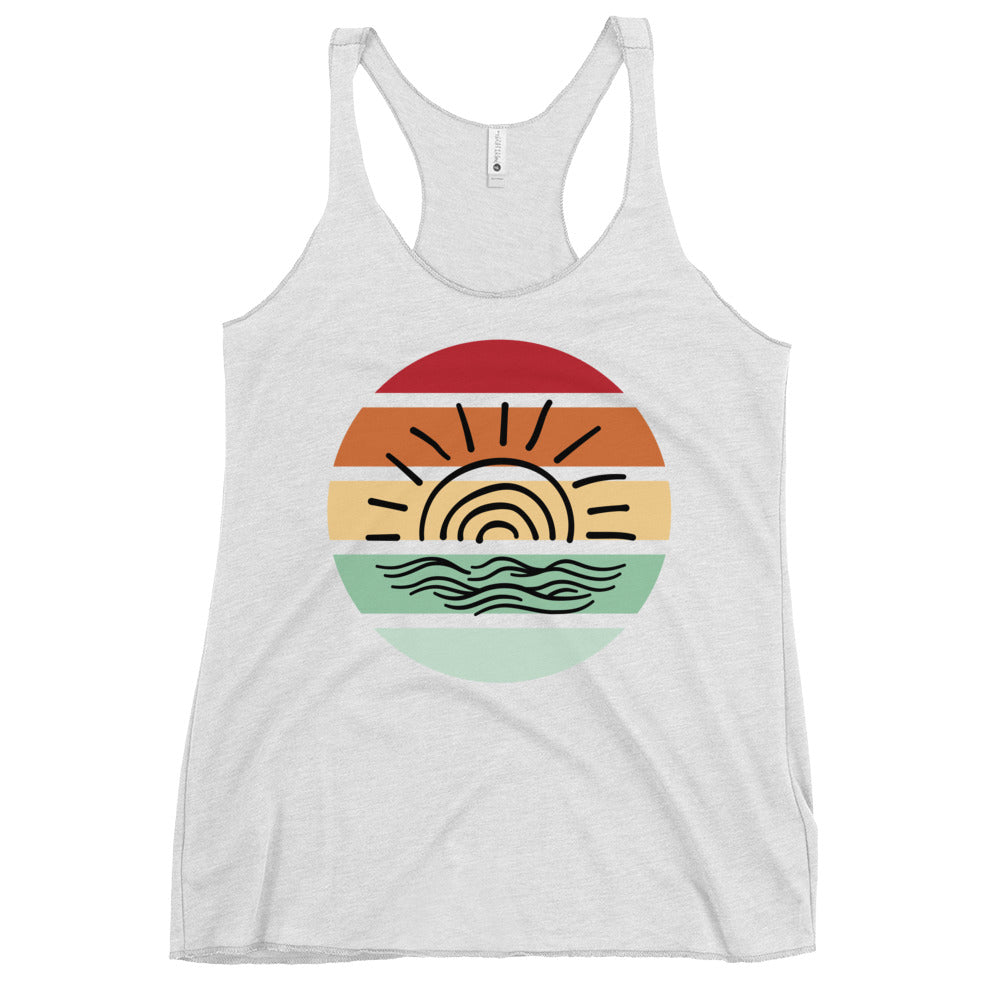 ON ISLAND TIME - Women's Racerback Tank.