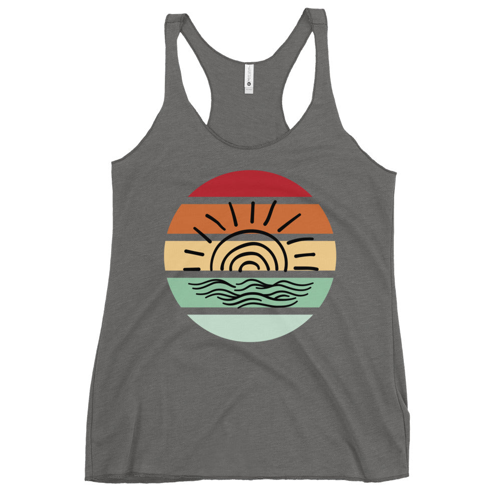 ON ISLAND TIME - Women's Racerback Tank.