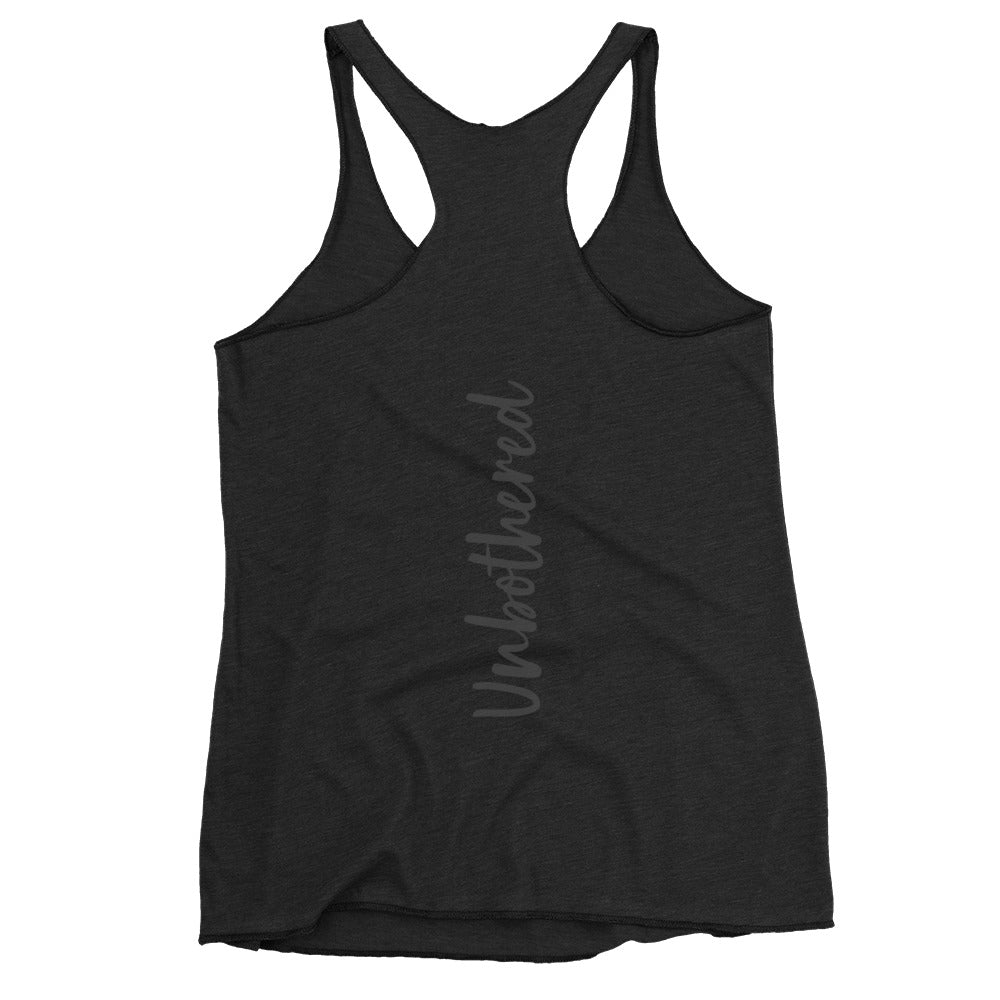 UNBOTHERED - Women's Racerback Tank.