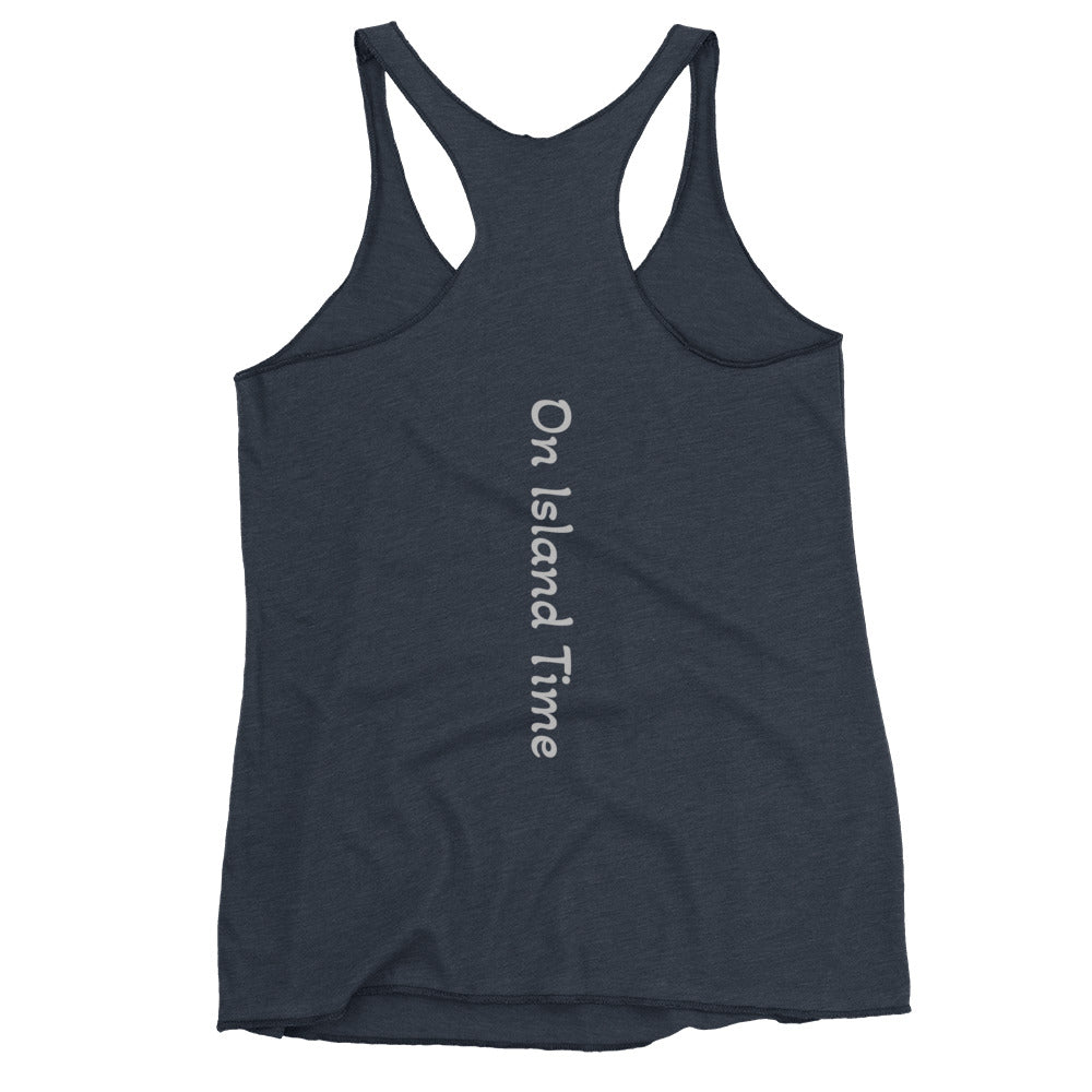 ON ISLAND TIME - Women's Racerback Tank.