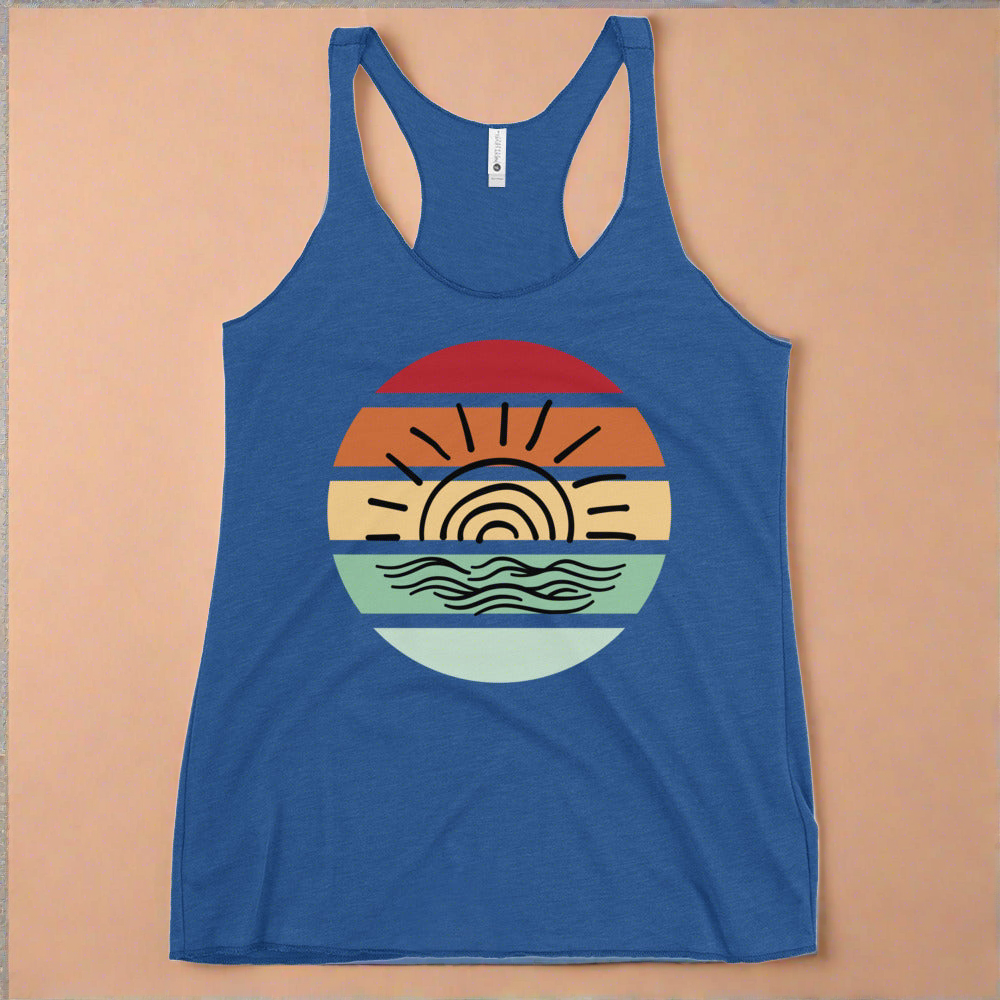 ON ISLAND TIME - Women's Racerback Tank.