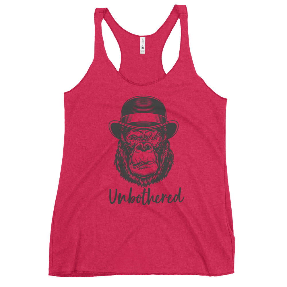 UNBOTHERED - Women's Racerback Tank.