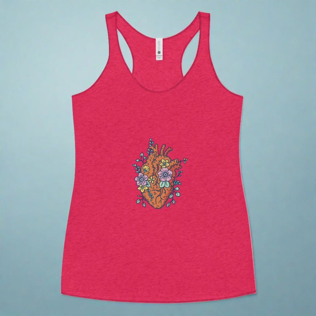 Women's pink racerback tank